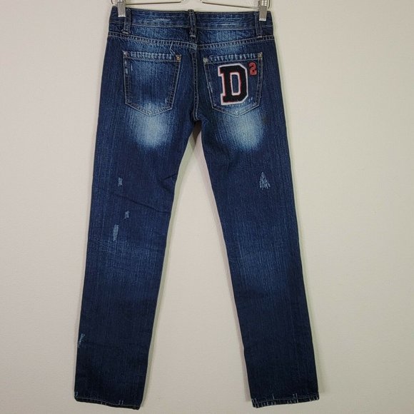 Dsquared 2 Men's Men's Distressed Ripped Jeans 27 - Picture 8 of 8